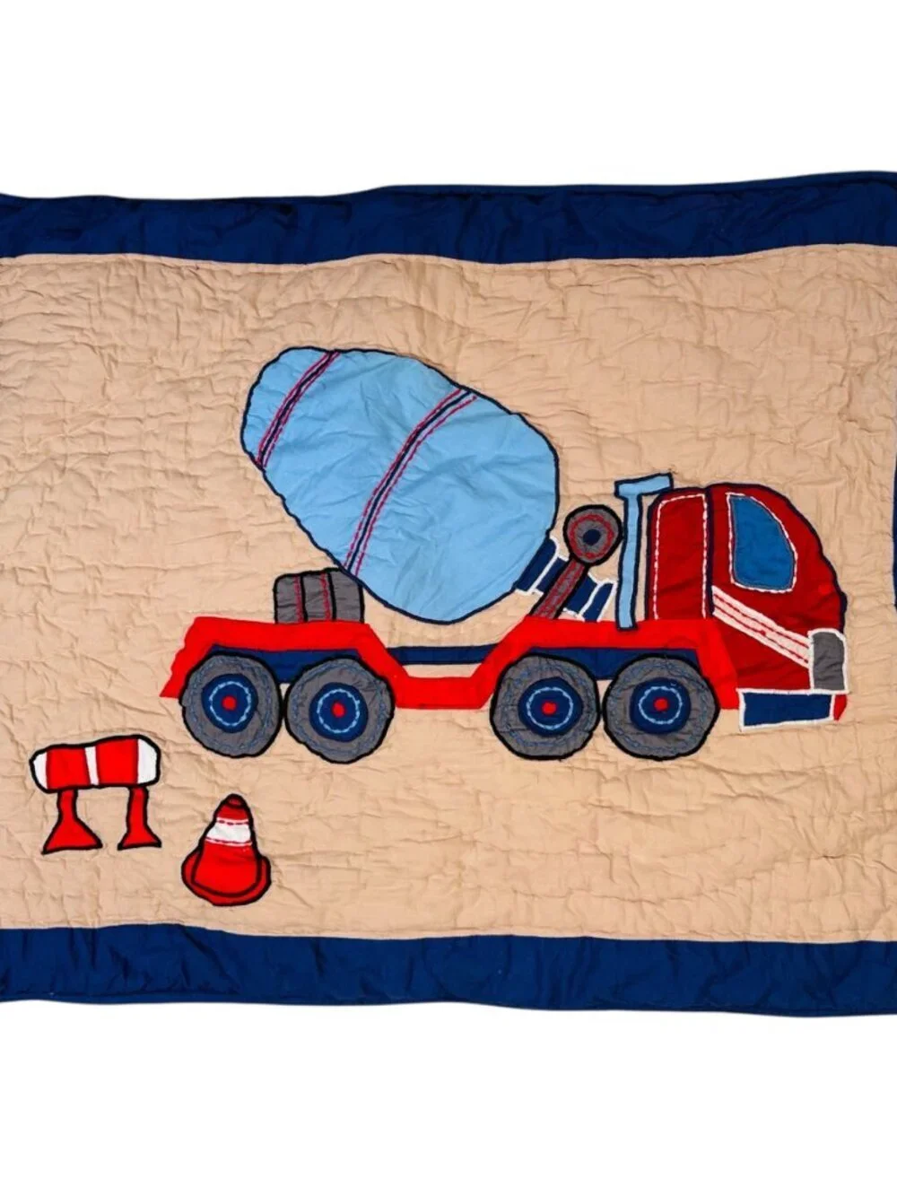 The Company Store Company Kids Set of 2 Pillow Shams Bedding Tractor Mixer Count
